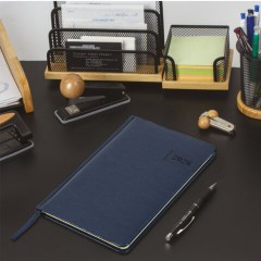 Еженедельник датированный 2026, А5, 145х215 мм, BRAUBERG "Imperial", под кожу, синий, 117174 - фото 5