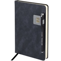 Ежедневник датированный 2026 А5 138х213 мм, BRAUBERG "Accent", под кожу, держатель, серый, 117385 - фото 5