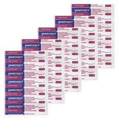Набор лейкопластырей бактерицидных 20 шт., 1,9х7,2 см, УНИПЛАСТ, эластичные, 20024388 - фото 4