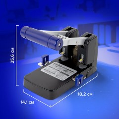 Дырокол металлический МОЩНЫЙ BRAUBERG "EXTRA Heavy duty", до 110 листов, черно-синий, 272721 Дырокол металлический МОЩНЫЙ BRAUBERG "EXTRA Heavy duty", до 110 листов, черно-синий, 272721 - фото 14