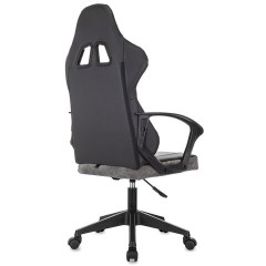 Кресло компьютерное BRABIX "Forcer GM-127", 2 подушки, экокожа/велюр, черное/серое, 533216 - фото 5