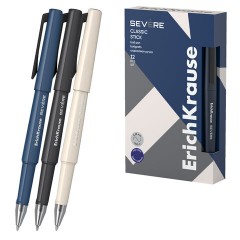 Ручка шариковая ERICH KRAUSE "Severe Stick Classic", СИНЯЯ, корпус ассорти,0,7 мм, линия 0,28 мм, 48079