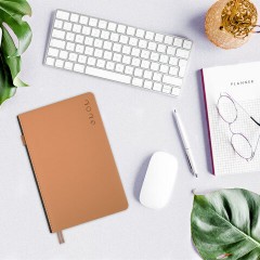 Ежедневник датированный 2026, А5, 138х213 мм, BRAUBERG "Essential", под кожу, держатель, бежевый, 117396 - фото 15