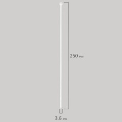 Стяжка (хомут) нейлоновая сверхпрочная POWER LOCK, 3,6x250 мм, КОМПЛЕКТ 100 шт., белая, SONNEN, 607922 Стяжка (хомут) нейлоновая сверхпрочная POWER LOCK, 3,6x250 мм, КОМПЛЕКТ 100 шт., белая, SONNEN, 607922 - фото 2