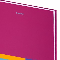 Тетрадь А4, 80 л., BRAUBERG, гребень, клетка, обложка твердая, "Color", 404055 - фото 5