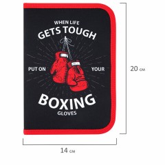 Пенал ПИФАГОР, 1 отделение, 2 откидные планки, полиэстер, 20х14 см, "Boxing", 272289 Пенал ПИФАГОР, 1 отделение, 2 откидные планки, полиэстер, 20х14 см, "Boxing", 272289 - фото 7