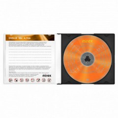 Диск DVD+R (плюс) MIREX, 4,7 ГБ, 16x, Slim Case, 1 штука, UL130013A1S - фото 5