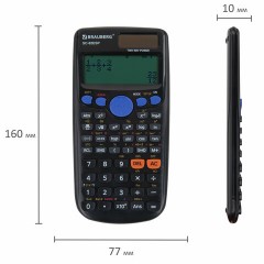 Калькулятор инженерный BRAUBERG SC-82ESP (165х84 мм), 252 функции, 10+2 разрядов, двойное питание, 271723 - фото 13