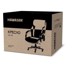 Кресло HAWASAN (ХАВАСАН) "Voyager HD-010", НАГРУЗКА до 180 кг, подножка, экокожа, черное, 532971 - фото 12