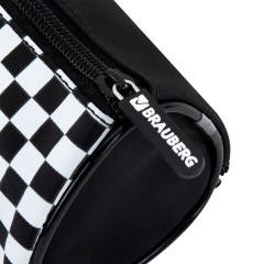 Пенал мягкий BRAUBERG, 3 отделения, нейлон, 21х7х7 см, "Black and White", 273582 Пенал мягкий BRAUBERG, 3 отделения, нейлон, 21х7х7 см, "Black and White", 273582 - фото 4