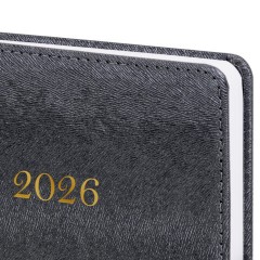 Ежедневник датированный 2026 А5 138х213 мм, BRAUBERG "Elegant", под кожу, застежка, черный, 117368 - фото 3