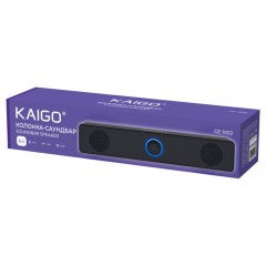 Колонка-саундбар KAIGO (КАЙГО) GE-1002, 6 Вт, AUX, USB, черная, 514223 - фото 6