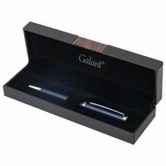 Ручка подарочная шариковая GALANT "Ricardo", корпус темно-синий, детали серебро, узел 0,7 мм, линия письма 0,5 мм, синяя, 144168 Ручка подарочная шариковая GALANT "Ricardo", корпус темно-синий, детали серебро, узел 0,7 мм, линия письма 0,5 мм, синяя, 144168 - фото 2