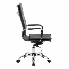 Кресло офисное BRABIX "Cube EX-523", экокожа, хром, черное, 531946 - фото 3