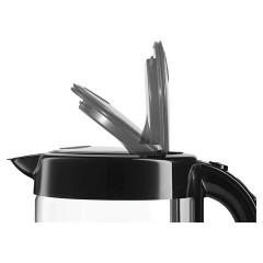 Чайник BOSCH TWK70B03, 1,7 л, 2400 Вт, закрытый нагревательный элемент, стекло, черный - фото 7