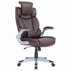 Кресло BRABIX PREMIUM "Phantom EX-553", рециклированная кожа, регулируемый подголовник, коричневое, 532941 - фото 7