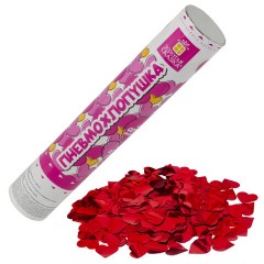 Хлопушка пневматическая 30 см "Сердечки", 3+1 шт. В ПОДАРОК, фольга цвет красный, ЗОЛОТАЯ СКАЗКА, 592082 Хлопушка пневматическая 30 см "Сердечки", 3+1 шт. В ПОДАРОК, фольга цвет красный, ЗОЛОТАЯ СКАЗКА, 592082 - фото 3