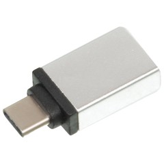 Переходник USB-TypeC RED LINE, F-M, для подключения портативных устройств, OTG, серый, УТ000012622 Переходник USB-TypeC RED LINE, F-M, для подключения портативных устройств, OTG, серый, УТ000012622 - фото 2
