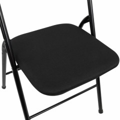 Стул складной BRABIX "Golf CF-007", чёрный каркас, чёрная ткань, гофрокороб, 533025 - фото 11
