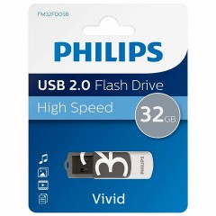 Флеш-диск 32 GB PHILIPS VIVID, разъем USB 2.0, черный, FM32FD05B/97 Флеш-диск 32 GB PHILIPS VIVID, разъем USB 2.0, черный, FM32FD05B/97 - фото 3
