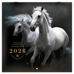 Календарь настенный перекидной 2026 г., BRAUBERG, 12 листов, 28,5х28,5 см, "Символ года", 116928