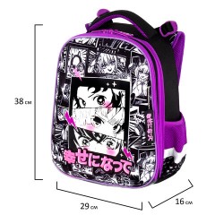 Ранец BRAUBERG PREMIUM, 2 отделения, с брелоком, "Anime movie", 38х29х16 см, 272018 Ранец BRAUBERG PREMIUM, 2 отделения, с брелоком, "Anime movie", 38х29х16 см, 272018 - фото 9