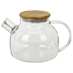 Чайник заварочный 900 мл "Бочонок", жаропрочное стекло, спиральное сито, DASWERK (ДАСВЕРК), 608644 - фото 5