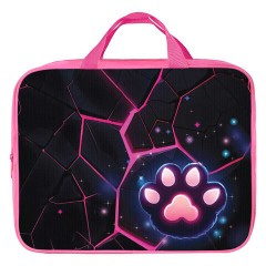 Папка на молнии с ручками BRAUBERG А4, 1 отделение, полиэстер, 80 мм, "Pink lava", 273299 - фото 2