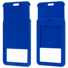 Бейдж вертикальный (85х54 мм), с рулеткой 70 см с клипом, СЛАЙДЕР, синий, BRAUBERG EXTRA, 238844 - фото 7