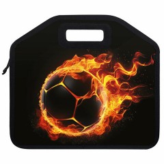 Папка-сумка ЮНЛАНДИЯ, 1 отделение, фетровые ручки, 34х30х11 см, "Fire ball", 273381 Папка-сумка ЮНЛАНДИЯ, 1 отделение, фетровые ручки, 34х30х11 см, "Fire ball", 273381 - фото 3
