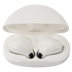 Наушники беспроводные TWS вкладыши с микрофоном CROMEX (КРОМЕКС) EP-T28W, Bluetooth 5.4, белые, 514121 - фото 6