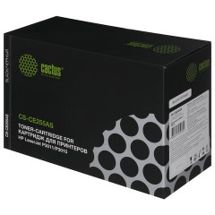 Картридж лазерный CACTUS (CS-CE255AS) для HP LaserJet P3015d/P3015dn/P3015x, ресурс 6000 страниц