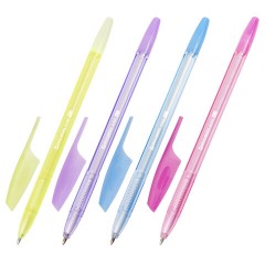 Ручки шариковые BRAUBERG "X-333 PASTEL", НАБОР 8 ШТУК, СИНИЕ, узел 0,7 мм, линия письма 0,35 мм, 144531 - фото 2