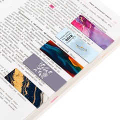 Закладки для книг МАГНИТНЫЕ, "АССОРТИ 5 ДИЗАЙНОВ ABSTRACTION", 6 штук, 60x20 мм, FUNSTER (ФАНСТЕР), 116653 - фото 12