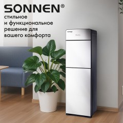 Кулер для воды SONNEN FSE-03G, напольный, нагрев/охлаждение электронное, НИЖНЯЯ ЗАГРУЗКА, 3 крана, зеркальный, 455753 - фото 16