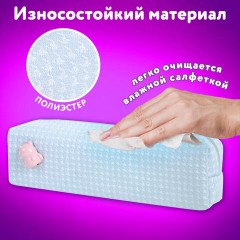Пенал ЮНЛАНДИЯ ЮНИОР, 1 отделение, полиэстер, аппликация, "Piggy", 20х6х4 см, 273804 - фото 10