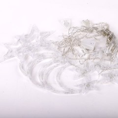 Электрогирлянда-занавес комнатная "Звезды, луна", 3х0,8 м,120 LED, тёплый белый, 220 V, контроллер, ЗОЛОТАЯ СКАЗКА, 591360 Электрогирлянда-занавес комнатная "Звезды, луна", 3х0,8 м,120 LED, тёплый белый, 220 V, контроллер, ЗОЛОТАЯ СКАЗКА, 591360 - фото 5