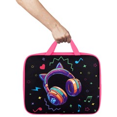 Папка на молнии с ручками BRAUBERG А4, 1 отделение, полиэстер, 80 мм, "Headphones", 273302 Папка на молнии с ручками BRAUBERG А4, 1 отделение, полиэстер, 80 мм, "Headphones", 273302 - фото 7