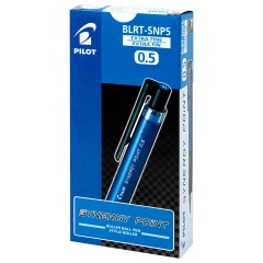 Ручка гелевая автоматическая PILOT Synergy Point, СИНЯЯ, корпус синий, линия 0,25 мм, BLRT-SNP5 L - фото 5