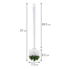 Ершик для унитаза без подставки, пластик, бело-зеленый, ЛЮБАША, 603628 - фото 4