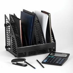 Лоток вертикальный для бумаг STAFF Basic, 245х320х285 мм, 6 отделений, сетчатый сборный, 237946 Лоток вертикальный для бумаг STAFF Basic, 245х320х285 мм, 6 отделений, сетчатый сборный, 237946 - фото 4