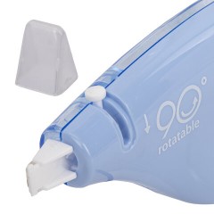 Корректирующая лента BRAUBERG PASTEL 5 мм х 12 м, вращающийся наконечник 90°, механизм перемотки, корпус голубой, блистер, 272488 - фото 6