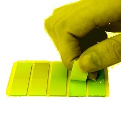 Закладки клейкие пастельные BRAUBERG GRADE 45х12 мм, 100 штук (5 цветов х 20 листов), 116688 - фото 3