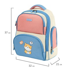 Рюкзак BRAUBERG CLASSIC, легкий каркас, премиум материал, "Tender", бежевый, 37х32х21 см, 272090 Рюкзак BRAUBERG CLASSIC, легкий каркас, премиум материал, "Tender", бежевый, 37х32х21 см, 272090 - фото 8