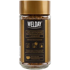 Кофе растворимый WELDAY (ВЭЛДЭЙ) "GOLD" 95 г, стеклянная банка, сублимированный, 622675 Кофе растворимый WELDAY (ВЭЛДЭЙ) "GOLD" 95 г, стеклянная банка, сублимированный, 622675 - фото 4