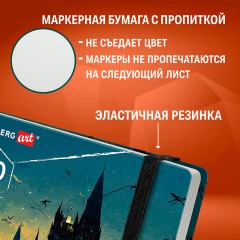 Скетчбук для маркеров 120 г/м2, 195х195 мм, 60 л., твердая обложка, резинка, BRAUBERG ART PREMIERE, Замок, 115104 Скетчбук для маркеров 120 г/м2, 195х195 мм, 60 л., твердая обложка, резинка, BRAUBERG ART PREMIERE, Замок, 115104 - фото 13