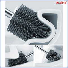 Ершик для унитаза силиконовый STANDART TYPE (овальный) напольный, с пинцетом, LAIMA, 608132 Ершик для унитаза силиконовый STANDART TYPE (овальный) напольный, с пинцетом, LAIMA, 608132 - фото 12