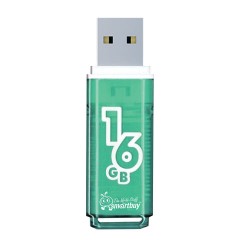 Флеш-память Smartbuy Glossy, 16Gb, USB 2.0, зел, SB16GBGS-G Флеш-память Smartbuy Glossy, 16Gb, USB 2.0, зел, SB16GBGS-G - фото 2