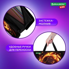 Папка на молнии с ручками BRAUBERG KIDS А4, 1 отделение, пластик, 100 мм, "Fire split", 273378 Папка на молнии с ручками BRAUBERG KIDS А4, 1 отделение, пластик, 100 мм, "Fire split", 273378 - фото 9