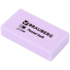 Ластики BRAUBERG PASTEL SOFT НАБОР 6 шт., размер ластика 45х25х10 мм, экологичный ПВХ, 271340 - фото 6